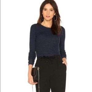 Vince waffle crew neck pullover